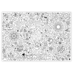 Ausmal-Tischdecke „Fantasiewelt“ -Kinderspielzeug 053 3