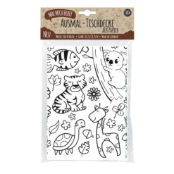 Ausmal-Tischdecke „Zoo & Natur“