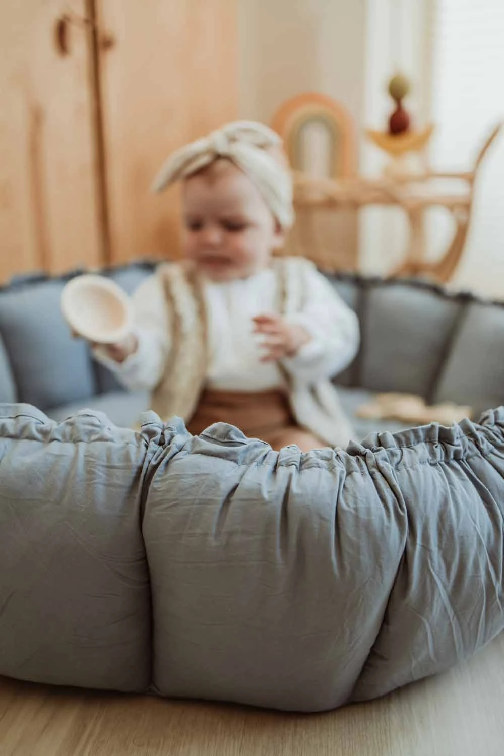 3 In 1 Spielmatte „Bloom“ (Dusty Blue) 10 3 In 1 Spielmatte „Bloom“ (Dusty Blue) – Bild 8