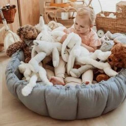 3 In 1 Spielmatte „Bloom“ (Dusty Blue)