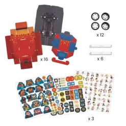 Djeco DIY-Set „Grand Prix“ -Kinderspielzeug DJ07932DIYGrandPrix3