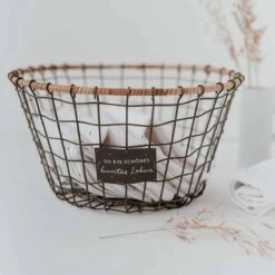 Draht-Korb „Buntes Leben“