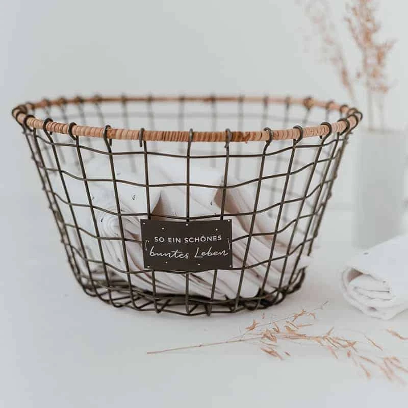 Draht-Korb „Buntes Leben“ 3 Draht-Korb „Buntes Leben“