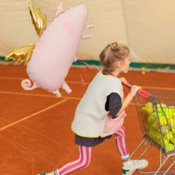 Partydeco Folienballon Schweinchen -Kinderspielzeug FB109 02 S