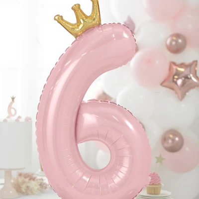 Partydeco Stehender Folienballon Mit Ziffer (1-9, Hellrosa) 11 Partydeco Stehender Folienballon Mit Ziffer (1-9, Hellrosa) – Bild 9