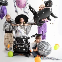 Partydeco Holografischer Folienballon Katze -Kinderspielzeug FB151 04 S