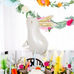 Partydeco Folienballon Hase -Kinderspielzeug FB189 03 S