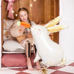 Partydeco Folienballon Hase -Kinderspielzeug FB189 05 S