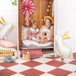 Partydeco Folienballon Hase -Kinderspielzeug FB189 08 S