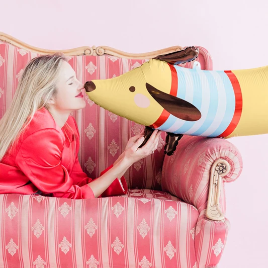 Partydeco Folienballon Dackel 5 Partydeco Folienballon Dackel – Bild 3