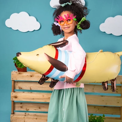 Partydeco Folienballon Dackel 9 Partydeco Folienballon Dackel – Bild 7