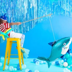 Partydeco Folienballon Hai 14 Partydeco Folienballon Hai -Kinderspielzeug FB69 05 S