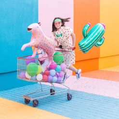 Partydeco Folienballon Leopard -Kinderspielzeug FB88 04 S