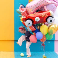 Partydeco Folienballon Auto -Kinderspielzeug FB90 06 S
