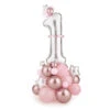 Partydeco Ballon Bouquet Ziffer „1“ (rosa) -Kinderspielzeug GBN7 1 081 01 S