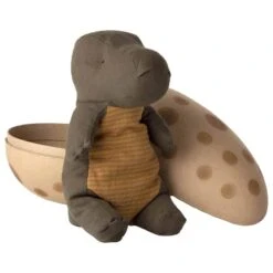 Maileg Kuschel-Dino Gantosaurus Aus Dem Ei (H 37 Cm, Dusty Green)