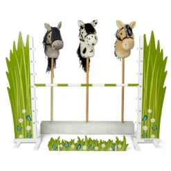 Sprung-Hindernis Für Die Hobby Horses Im Blumendesign