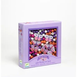 Djeco Holzperlen „Schmetterling“ -Kinderspielzeug Holzperlen Schmetterlinge 3