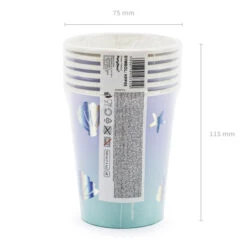 Partydeco Pappbecher „Narwal“ -Kinderspielzeug KPP55 EU3 op 01 S