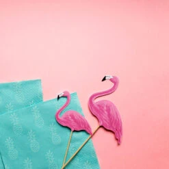 Partydeco Kuchen-Topper „Flamingo“ -Kinderspielzeug KPT14 05 S