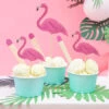Partydeco Kuchen-Topper „Flamingo“