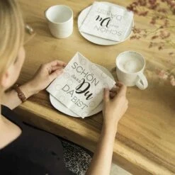 Papier-Servietten „Schön, Dass Du Da Bist“
