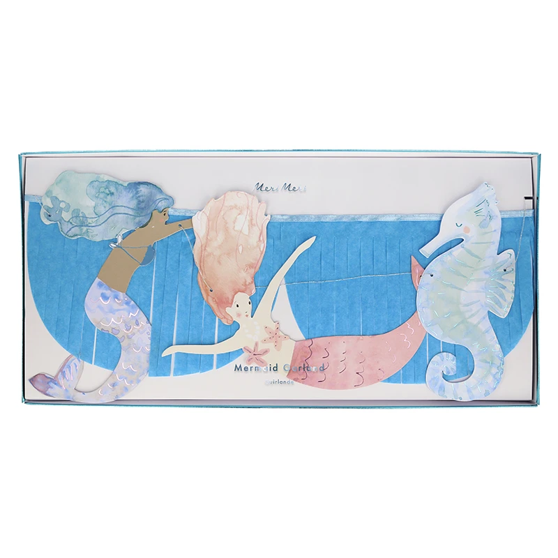 Meri-Meri Meerjungfrauen Fransen-Girlande Von Meri Meri 4 Meri-Meri Meerjungfrauen Fransen-Girlande Von Meri Meri – Bild 2