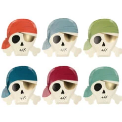 Meri-Meri Pappteller „Totenköpfe“ Von Meri Meri -Kinderspielzeug PiratePlates