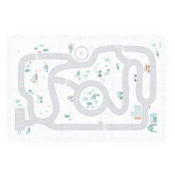 2-in-1 EEVAA-Spielmatte „Roadmap“ Von Play&Go -Kinderspielzeug PlayandGo EEVAA roadmap foam playmat front side puzzle