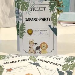 Einladung „Safari Ticket“ (Druckvorlage) -Kinderspielzeug Safari Pass Produktbild3
