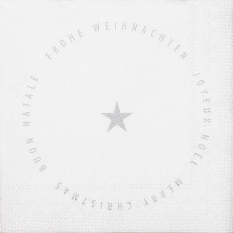 Cocktail-Servietten „Frohe Weihnachten“ 3 Cocktail-Servietten „Frohe Weihnachten“