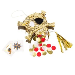 Meri-Meri Piratige Totenkopf-Pinata Mit Tattoos Von Meri Meri 8 Meri-Meri Piratige Totenkopf-Pinata Mit Tattoos Von Meri Meri -Kinderspielzeug SkullPinataFavor3