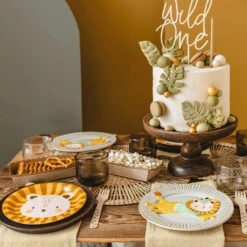 Partydeco Pappteller „Löwe“ -Kinderspielzeug TPP76 05 S