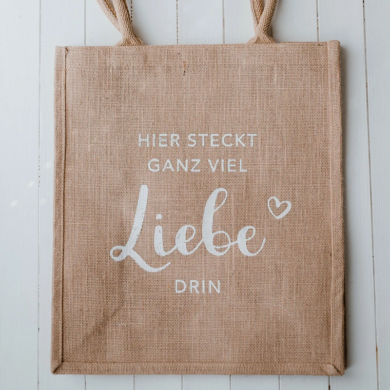 Jute-Tasche „Liebe“ 6 Jute-Tasche „Liebe“ – Bild 4