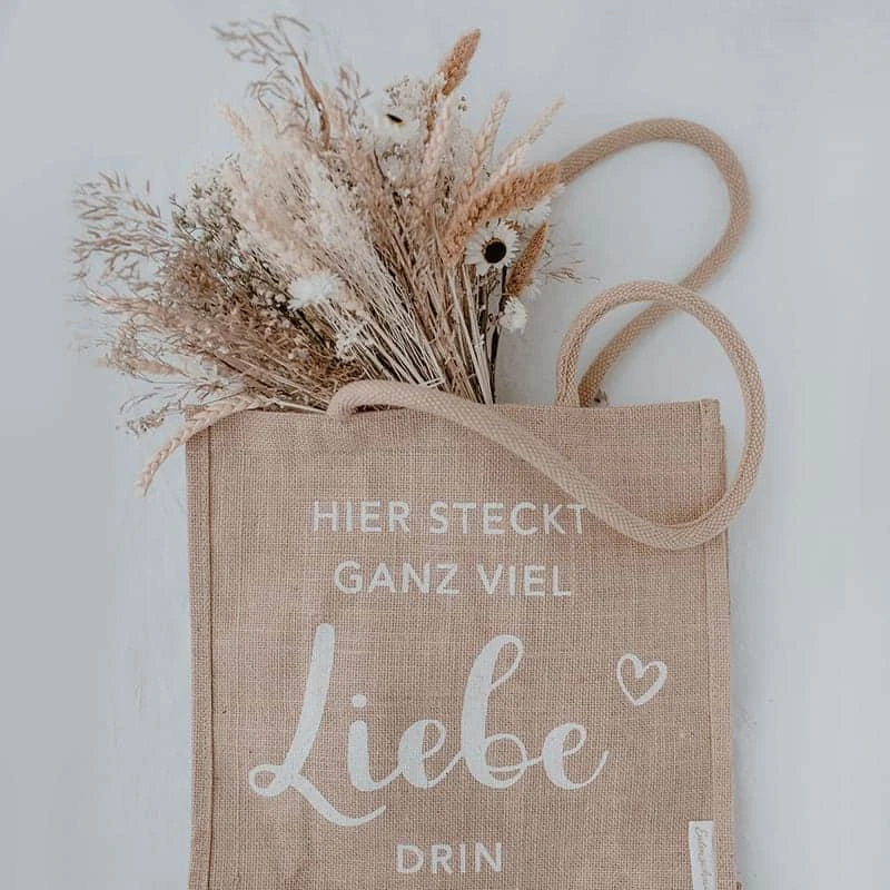 Jute-Tasche „Liebe“ 3 Jute-Tasche „Liebe“
