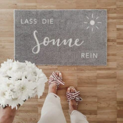Fußmatte „Lass Die Sonne Rein“ (waschbar) 7 Fußmatte „Lass Die Sonne Rein“ (waschbar) -Kinderspielzeug Teppich Sonne