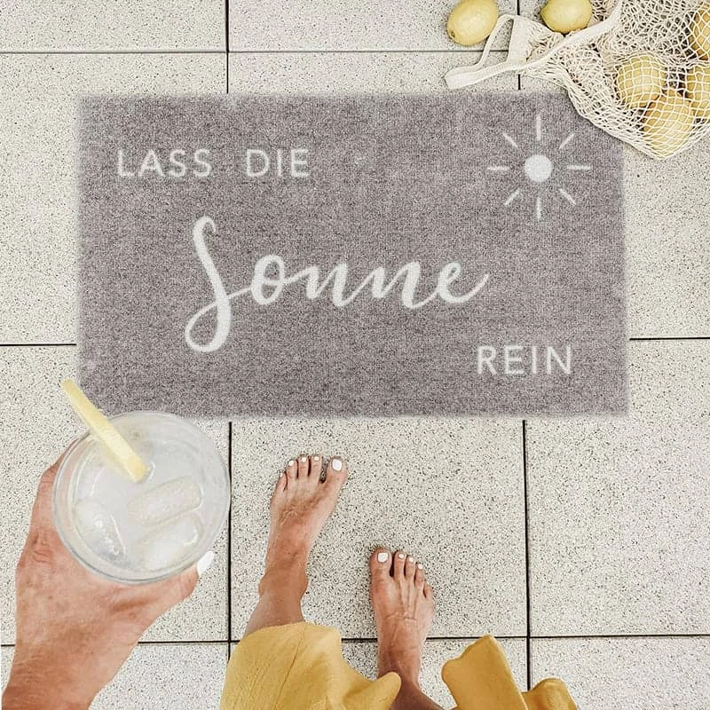 Fußmatte „Lass Die Sonne Rein“ (waschbar) 3 Fußmatte „Lass Die Sonne Rein“ (waschbar)