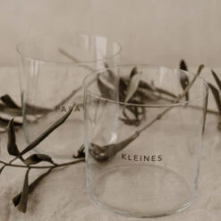 Trinkgläser „Papa & Kleines“ (2er-Set, Schwarz) -Kinderspielzeug Trinkglaeser Set Papa Kleines2