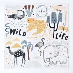 „Wild Life“-Puzzle Von Wee Gallery -Kinderspielzeug WGFloorPuzzleWildLife3