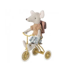 Dreirad & Garage Von Maileg (ocker) -Kinderspielzeug abri a tricycle4