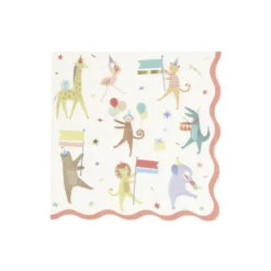 Meri-Meri Servietten „Tier-Parade“ Von Meri Meri 10 Meri-Meri Servietten „Tier-Parade“ Von Meri Meri -Kinderspielzeug animal parade large napkins3