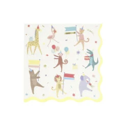 Meri-Meri Servietten „Tier-Parade“ Von Meri Meri 12 Meri-Meri Servietten „Tier-Parade“ Von Meri Meri -Kinderspielzeug animal parade large napkins5