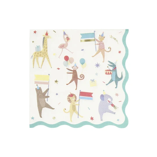 Meri-Meri Servietten „Tier-Parade“ Von Meri Meri 8 Meri-Meri Servietten „Tier-Parade“ Von Meri Meri – Bild 6