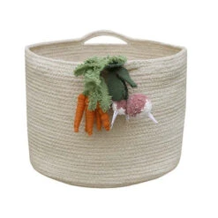 Korb Mit Deko-Gemüse -Kinderspielzeug basket veggies lorenacanals 1