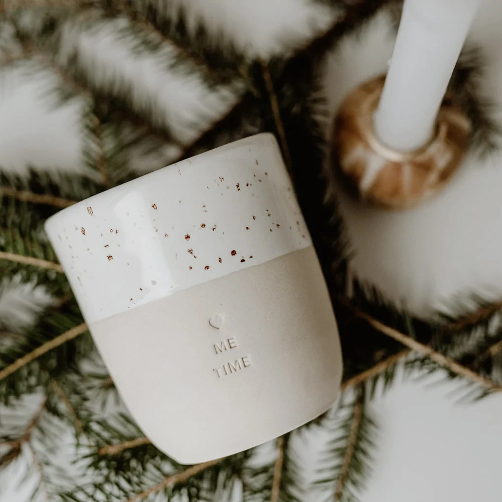 Steingut-Becher „Me Time“ 3 Steingut-Becher „Me Time“