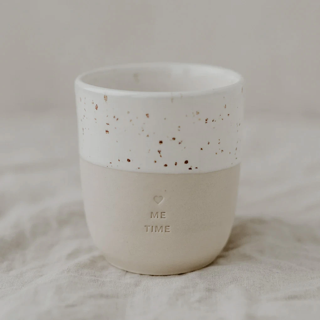 Steingut-Becher „Me Time“ 4 Steingut-Becher „Me Time“ – Bild 2