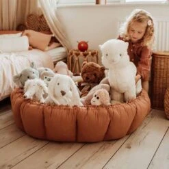 3 In 1 Spielmatte „Bloom“ (Tawny Brown) -Kinderspielzeug bloom brown braun organic mat11