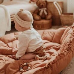 3 In 1 Spielmatte „Bloom“ (Tawny Brown) -Kinderspielzeug bloom brown braun organic mat4