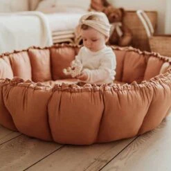 3 In 1 Spielmatte „Bloom“ (Tawny Brown) -Kinderspielzeug bloom brown braun organic mat5