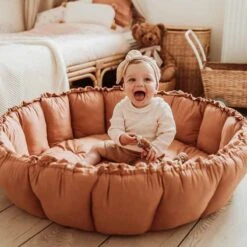 3 In 1 Spielmatte „Bloom“ (Tawny Brown) -Kinderspielzeug bloom brown braun organic mat6